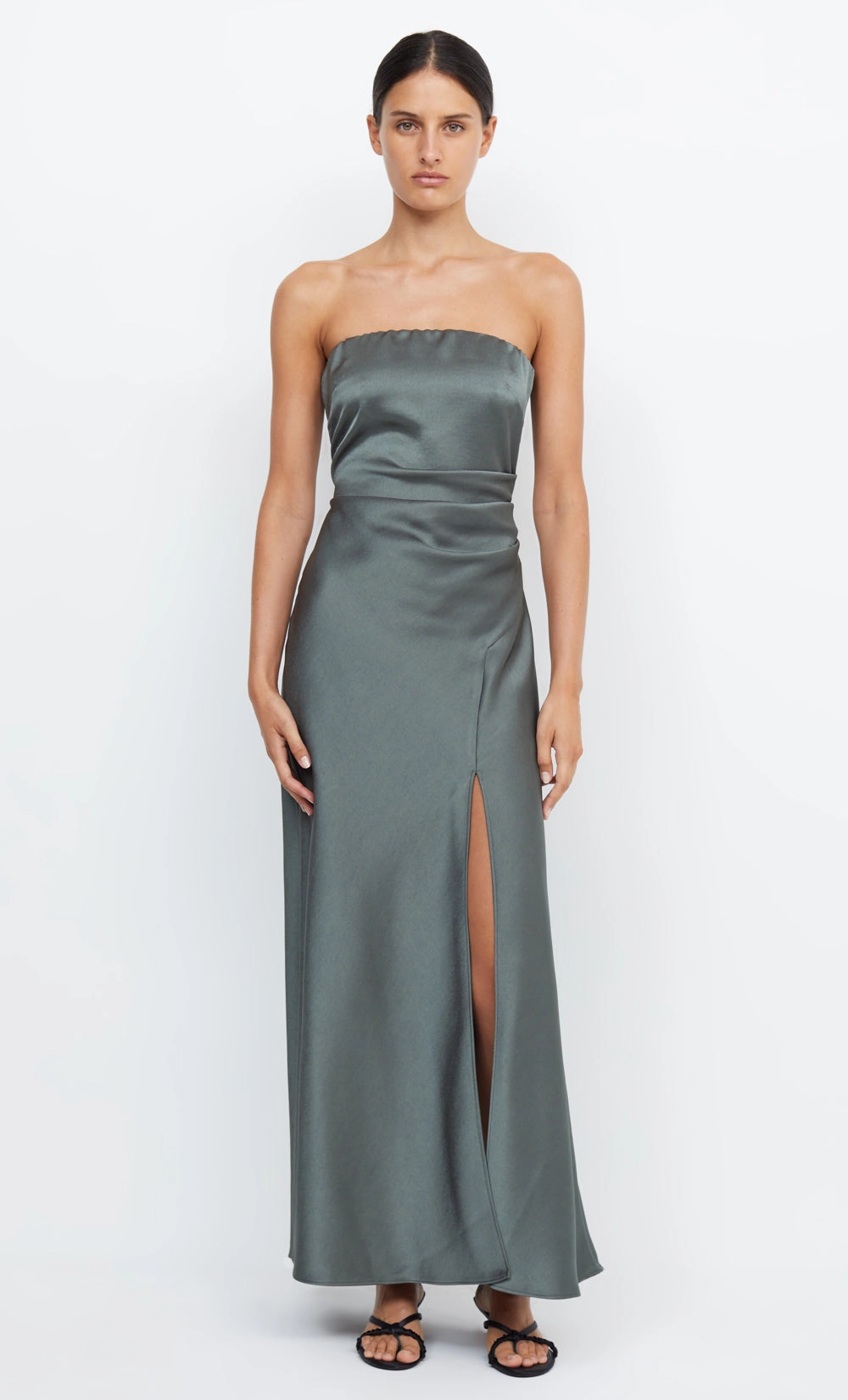 THE DREAMER STRAPLESS DRESS - DARK WILLOW Balanced feel