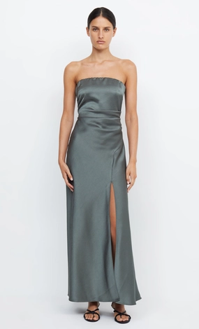 THE DREAMER STRAPLESS DRESS - DARK WILLOW Balanced feel