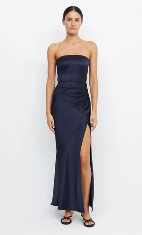 Balanced Tones THE DREAMER STRAPLESS DRESS - INK