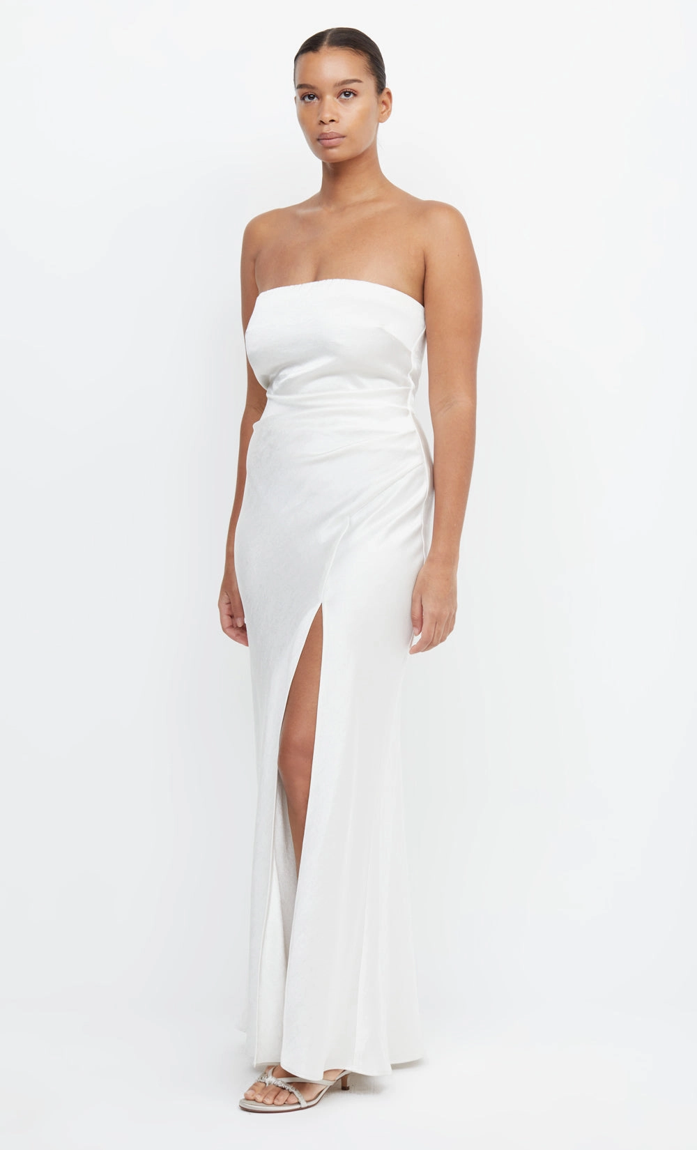 THE DREAMER STRAPLESS DRESS - IVORY Active Outfit Bright Petal