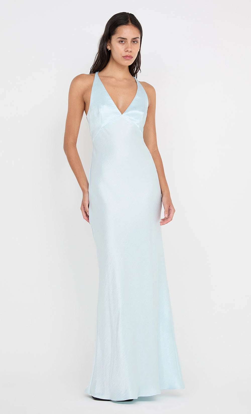 Work-to-Play Wear THE DREAMER V NECK DRESS - ARCTIC BLUE