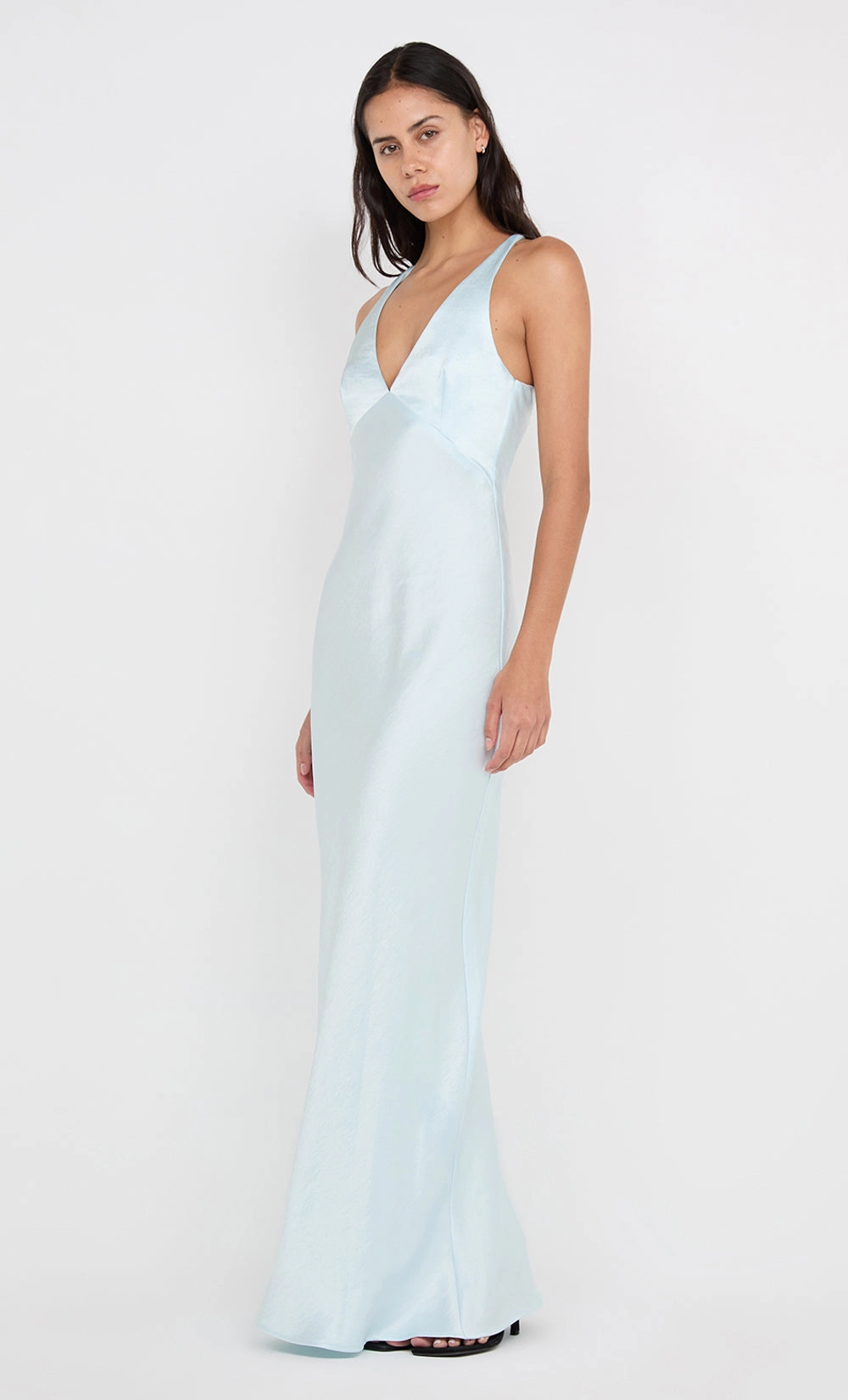 THE DREAMER V NECK DRESS - ARCTIC BLUE Mood Focused Subtle Comfort