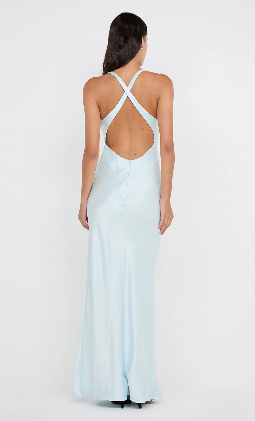 THE DREAMER V NECK DRESS - ARCTIC BLUE Sleeve Light