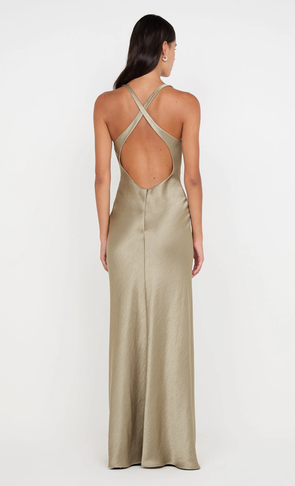 Year Round THE DREAMER V NECK DRESS - SAGE