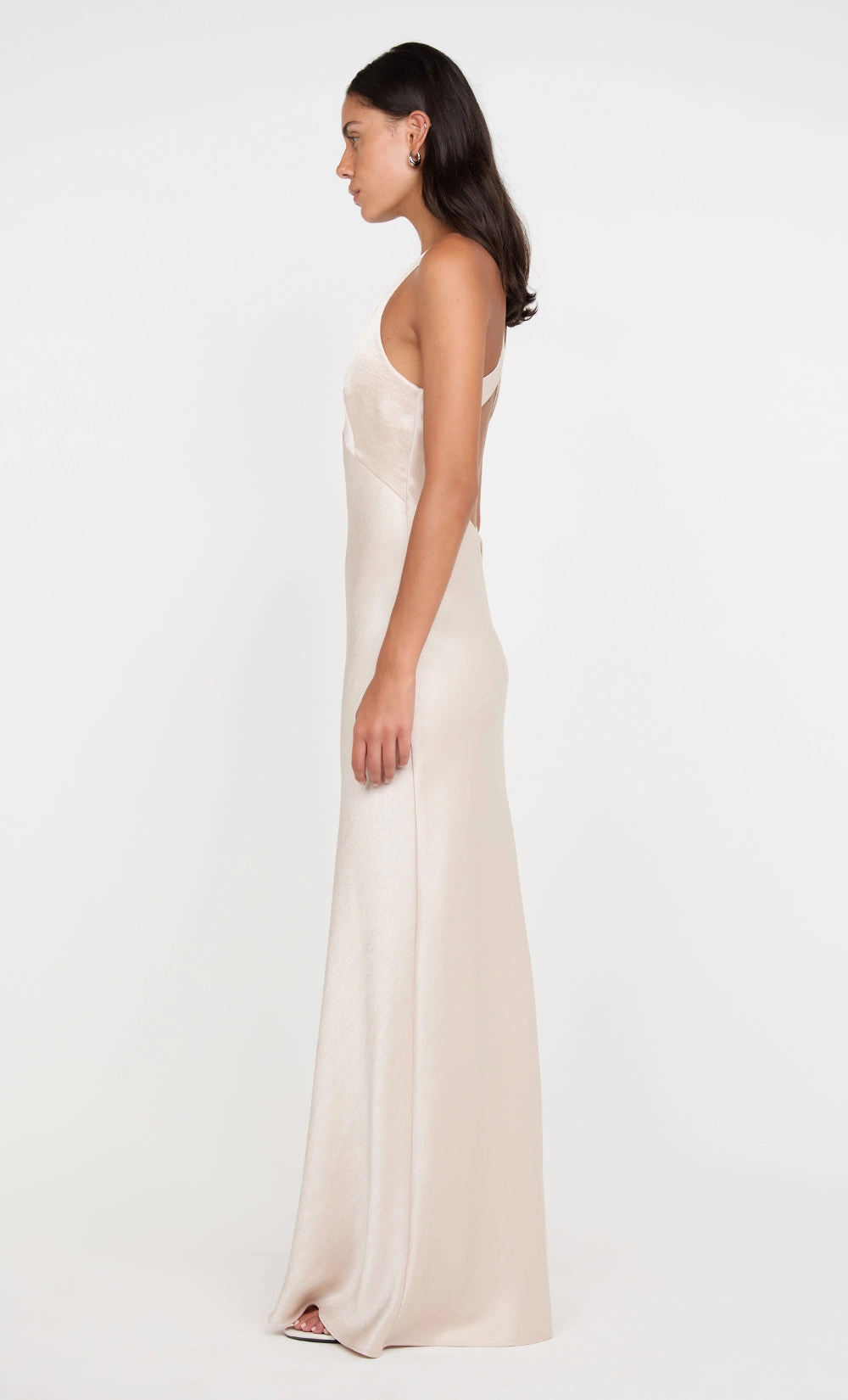 THE DREAMER V NECK DRESS - SAND Fitted Design