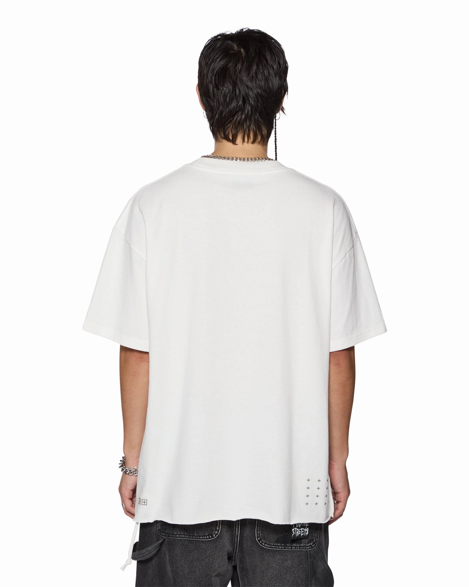 THE SIGN EKCESS SS TEE ANTIQUE WHITE Comfy Essentials Sporty Design