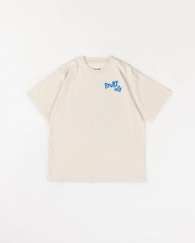 Longline Hemline Drop Shoulder Cut Grateful Tee SS - Ride The Wave