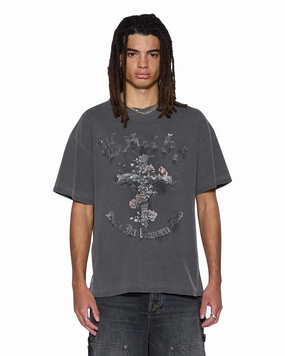 THORNED EKCESS SS TEE CHARCOAL Soft touch finish
