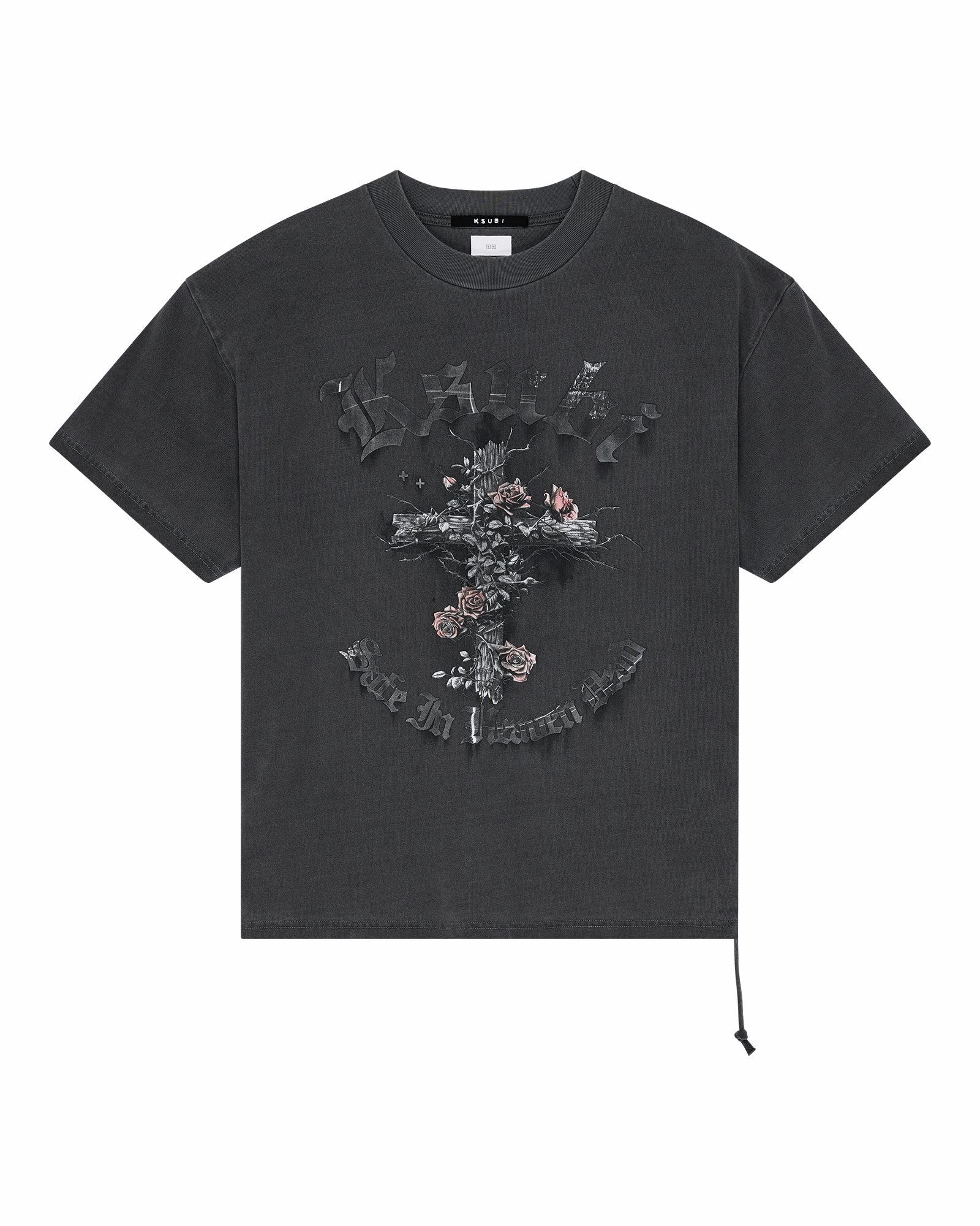 THORNED EKCESS SS TEE CHARCOAL Beachwear Roomy Comfort