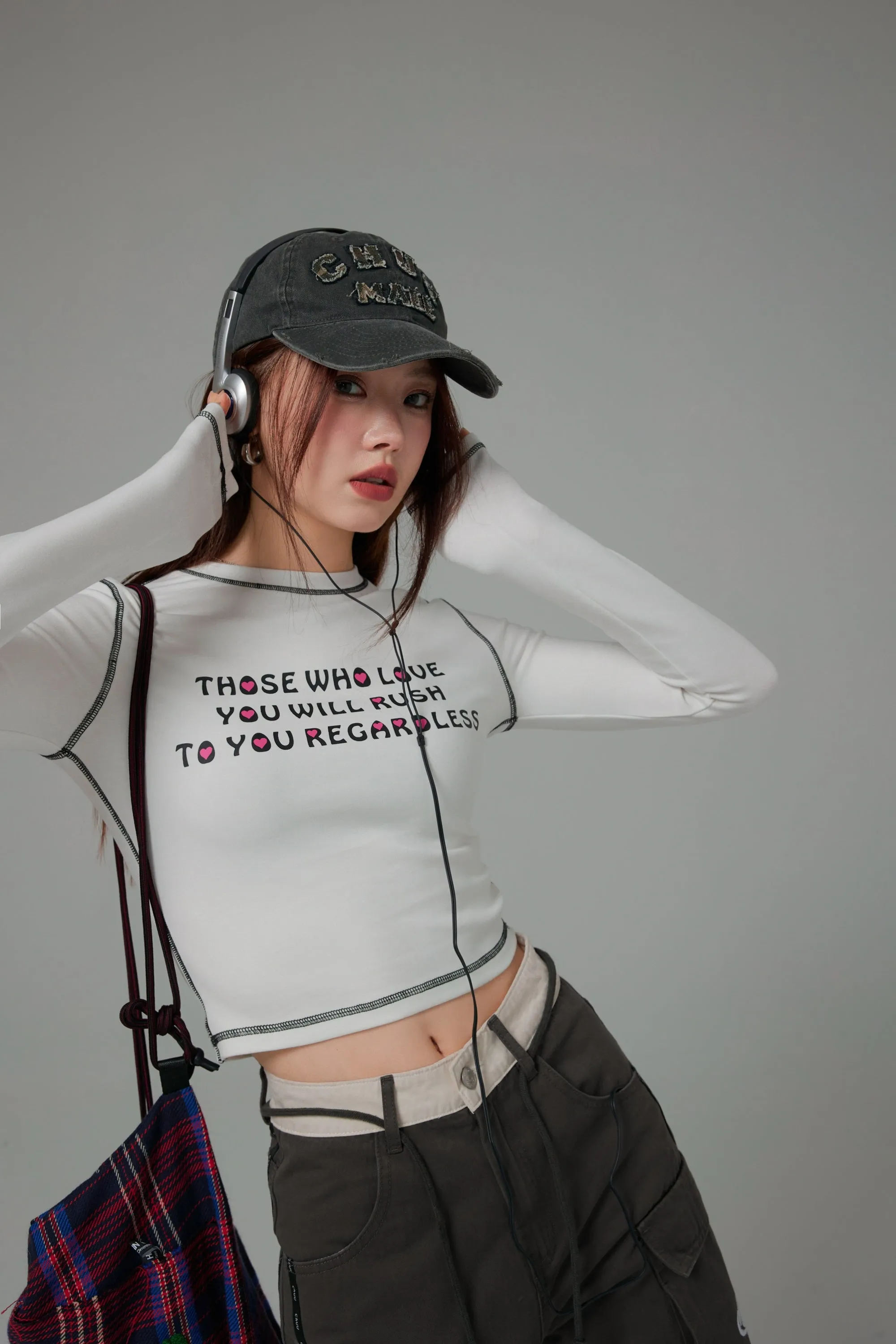 Those Who Love You Cropped Slim T-Shirt