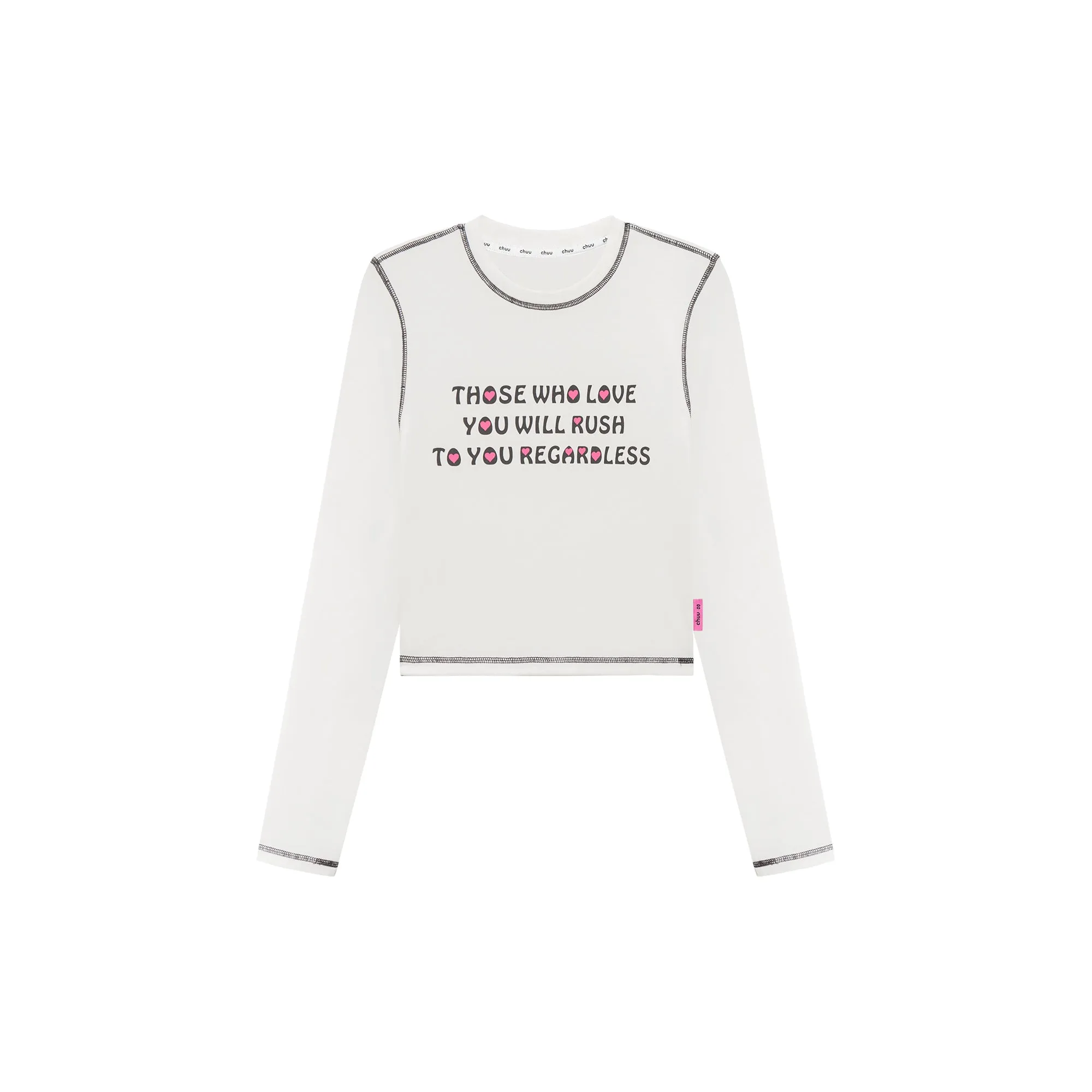 Those Who Love You Cropped Slim T-Shirt