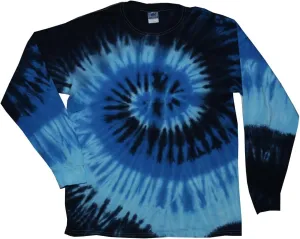 Tie Dye Long Sleeve T-Shirts Multicolor Youth Kids Sizes 100% Cotton