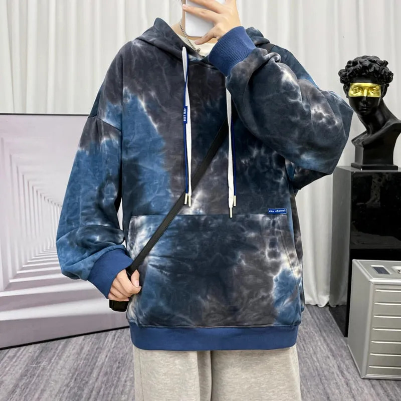 Tie Dye Oversized Men Hoodies