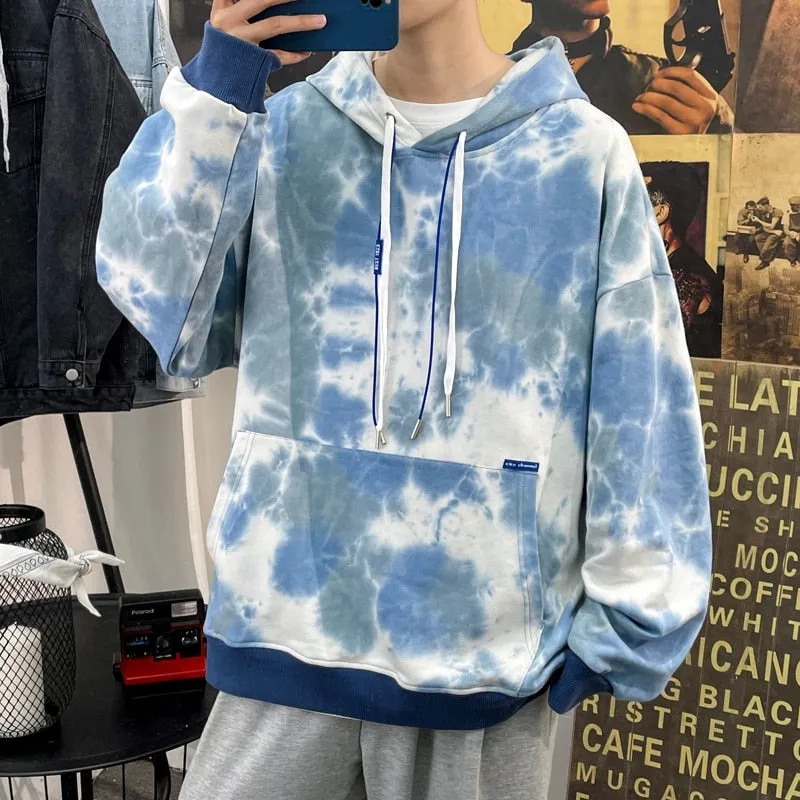 Tie Dye Oversized Men Hoodies