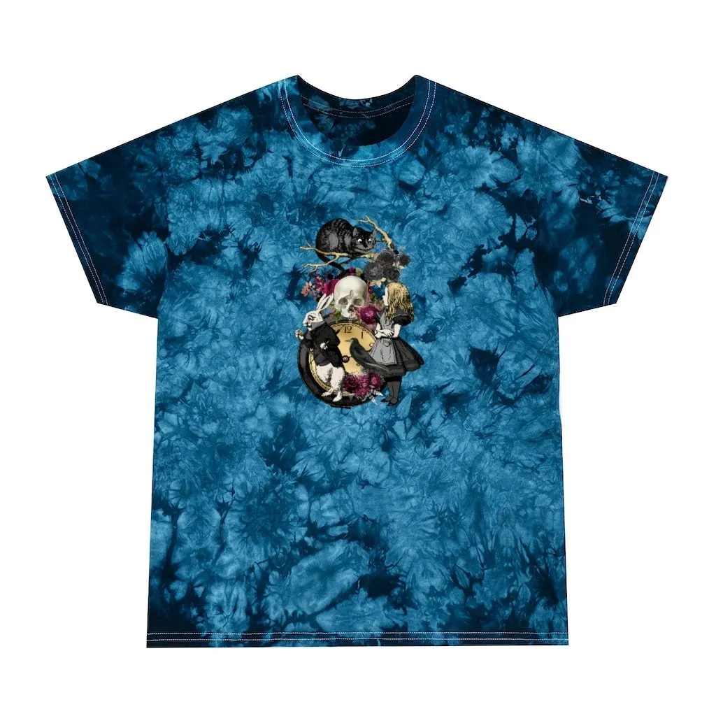 Tie Dye Shirt-Alice in Wonderland 101 Goth Series , Tie Dye Graphic Tee