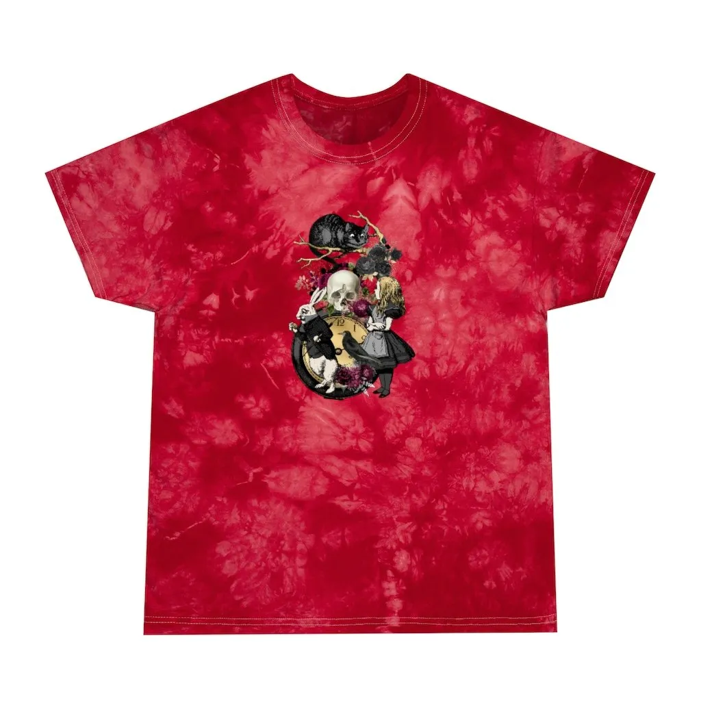 Tie Dye Shirt-Alice in Wonderland 101 Goth Series , Tie Dye Graphic Tee