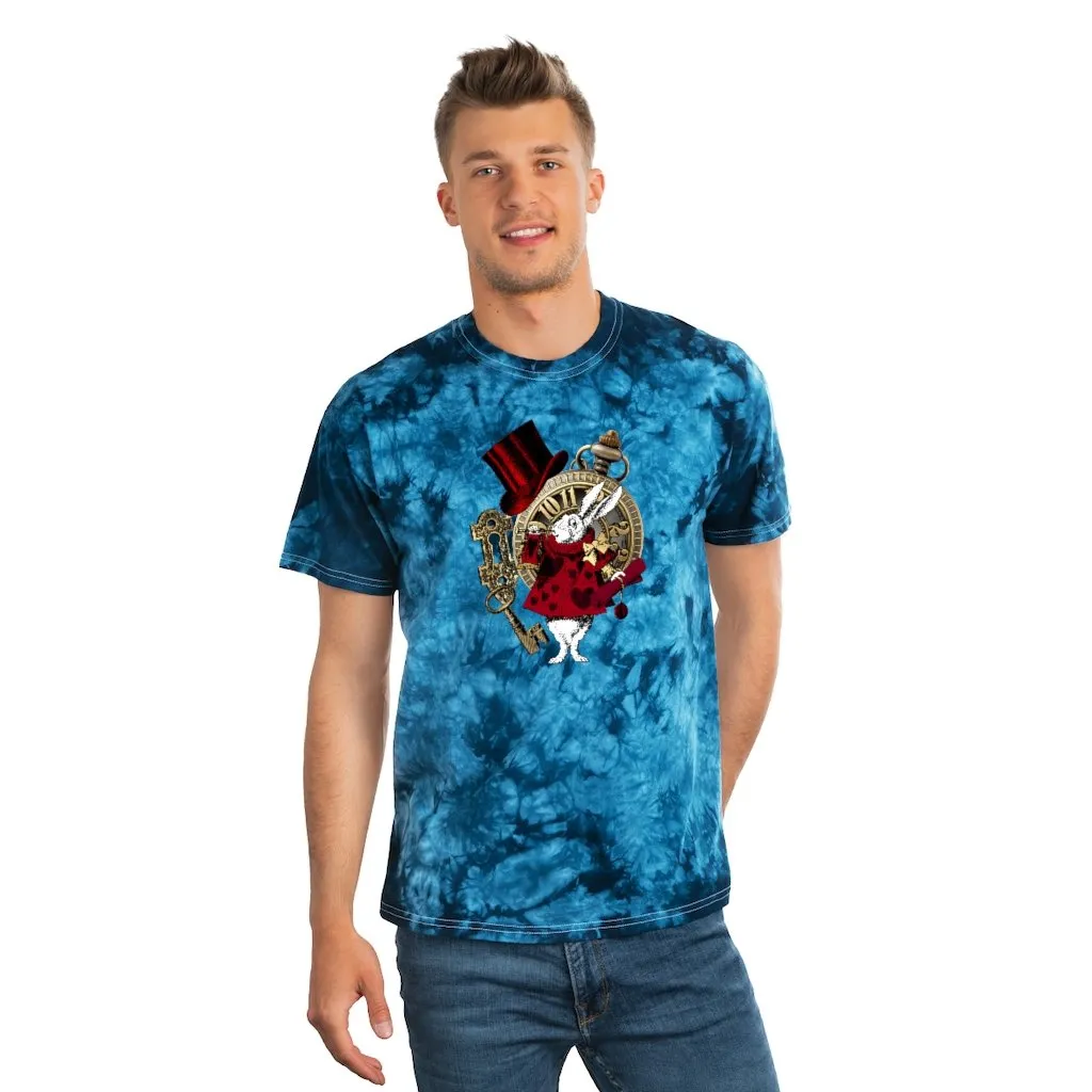 Tie Dye Shirt-Alice in Wonderland Rabbit 37 Red Series ,Tie Dye Graphic Tee