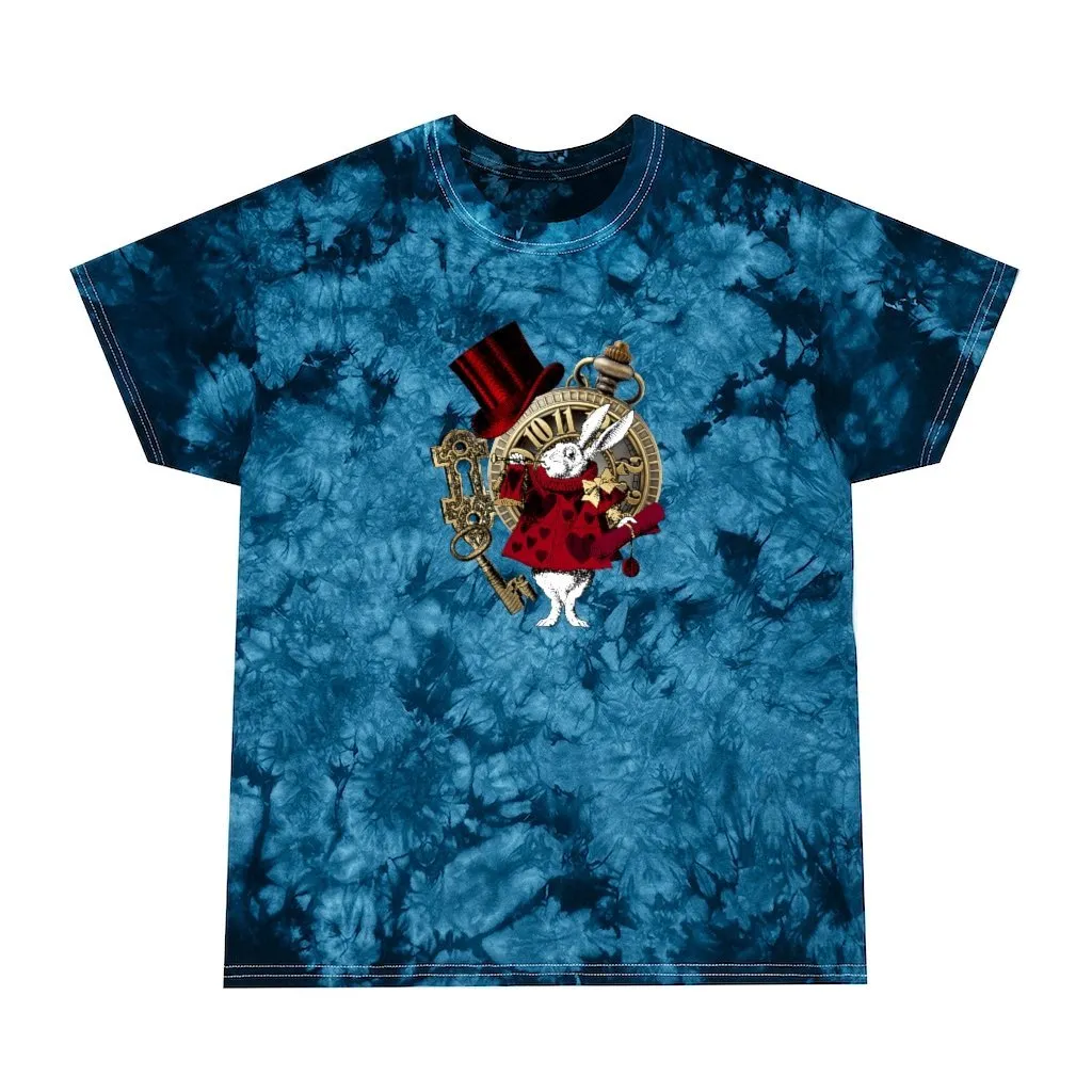 Tie Dye Shirt-Alice in Wonderland Rabbit 37 Red Series ,Tie Dye Graphic Tee