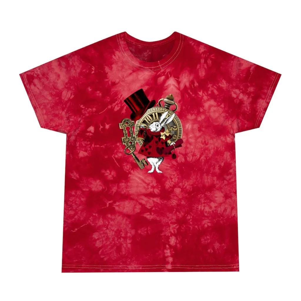 Tie Dye Shirt-Alice in Wonderland Rabbit 37 Red Series ,Tie Dye Graphic Tee