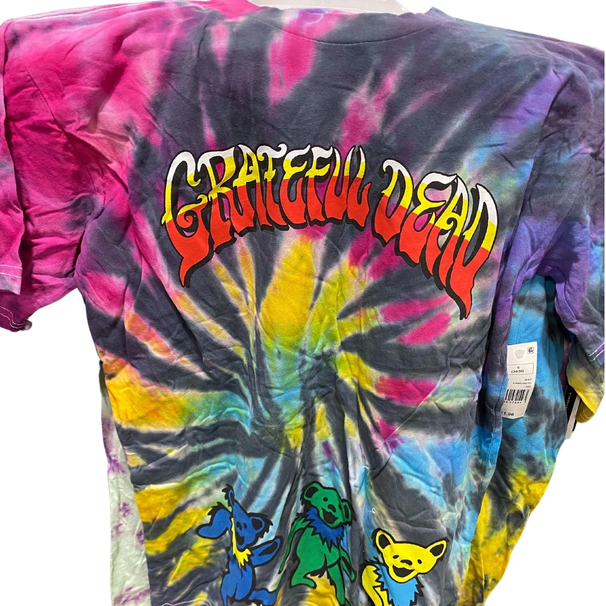 Tie Dye T-Shirts Assorted Mix & Sizes includes -Dragon Ball Z & Grateful Dead (100 Pcs Lot)