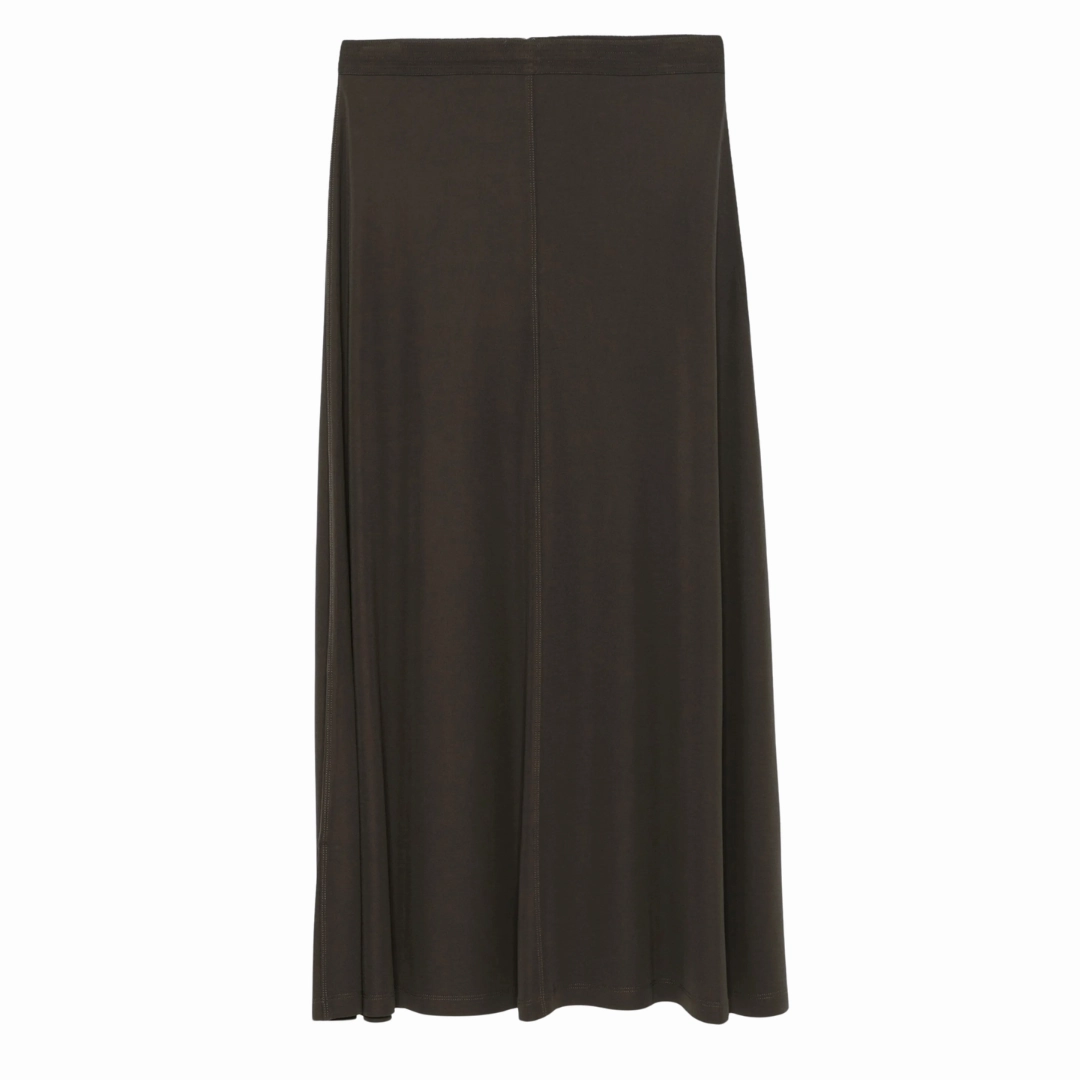 Fluid Jersey Skirt Double Layer Construction