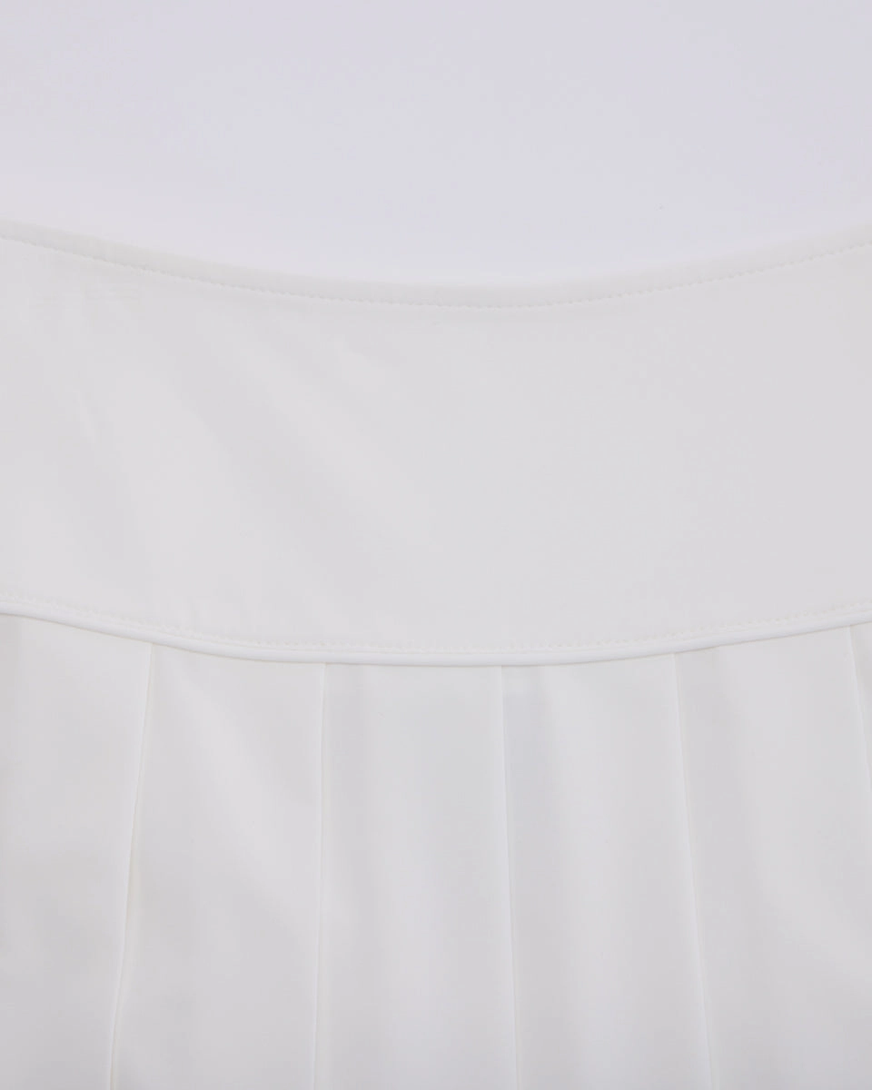 Quick Fit Fair Liar Performance Pleated Skirt - White