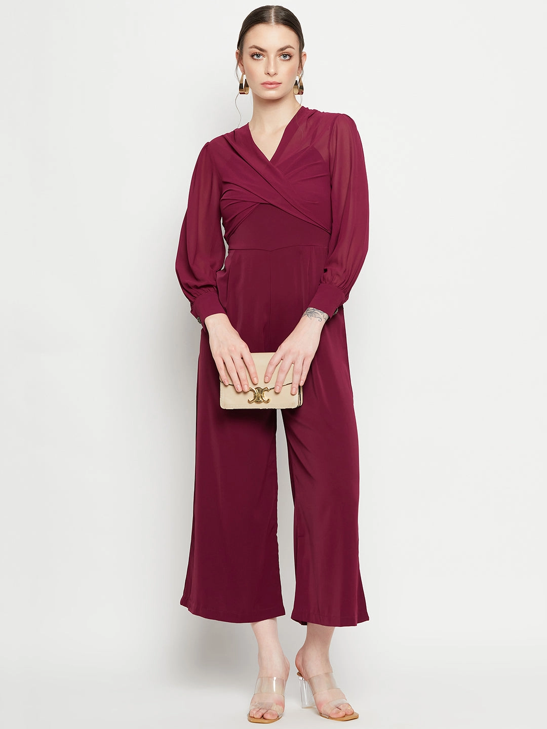 Timeless fitted silhouette Madame Purple Jumpsuit