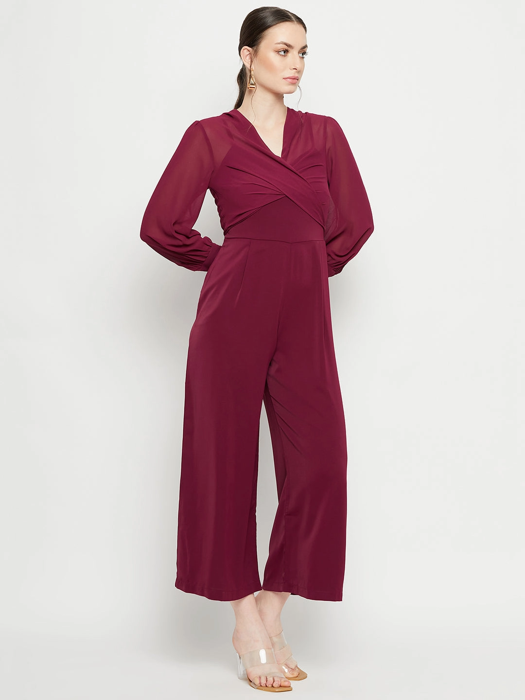 Madame Purple Jumpsuit Light material Removable-Straps