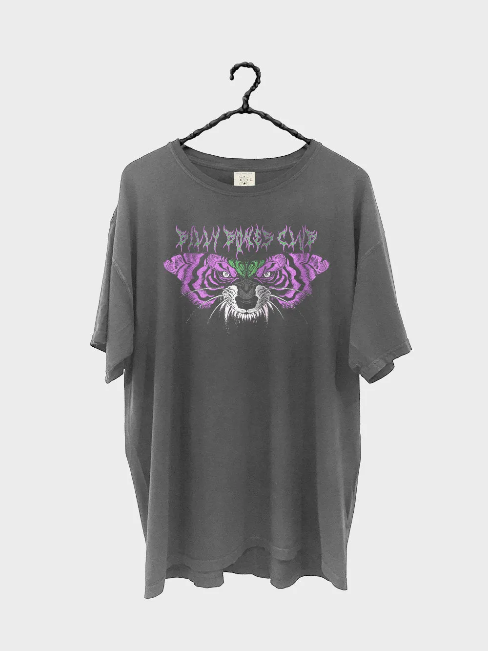 Tigerfly Tee - Washed Black