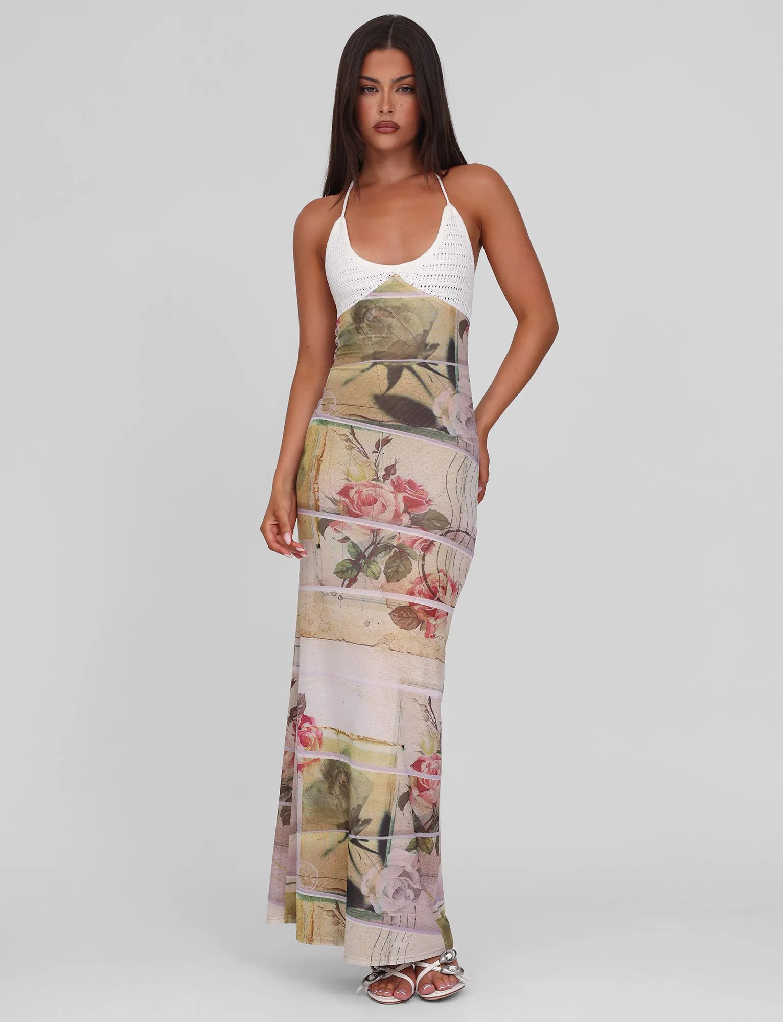 TILLEY MAXI DRESS - ROSE POSTCARD Street Elegance