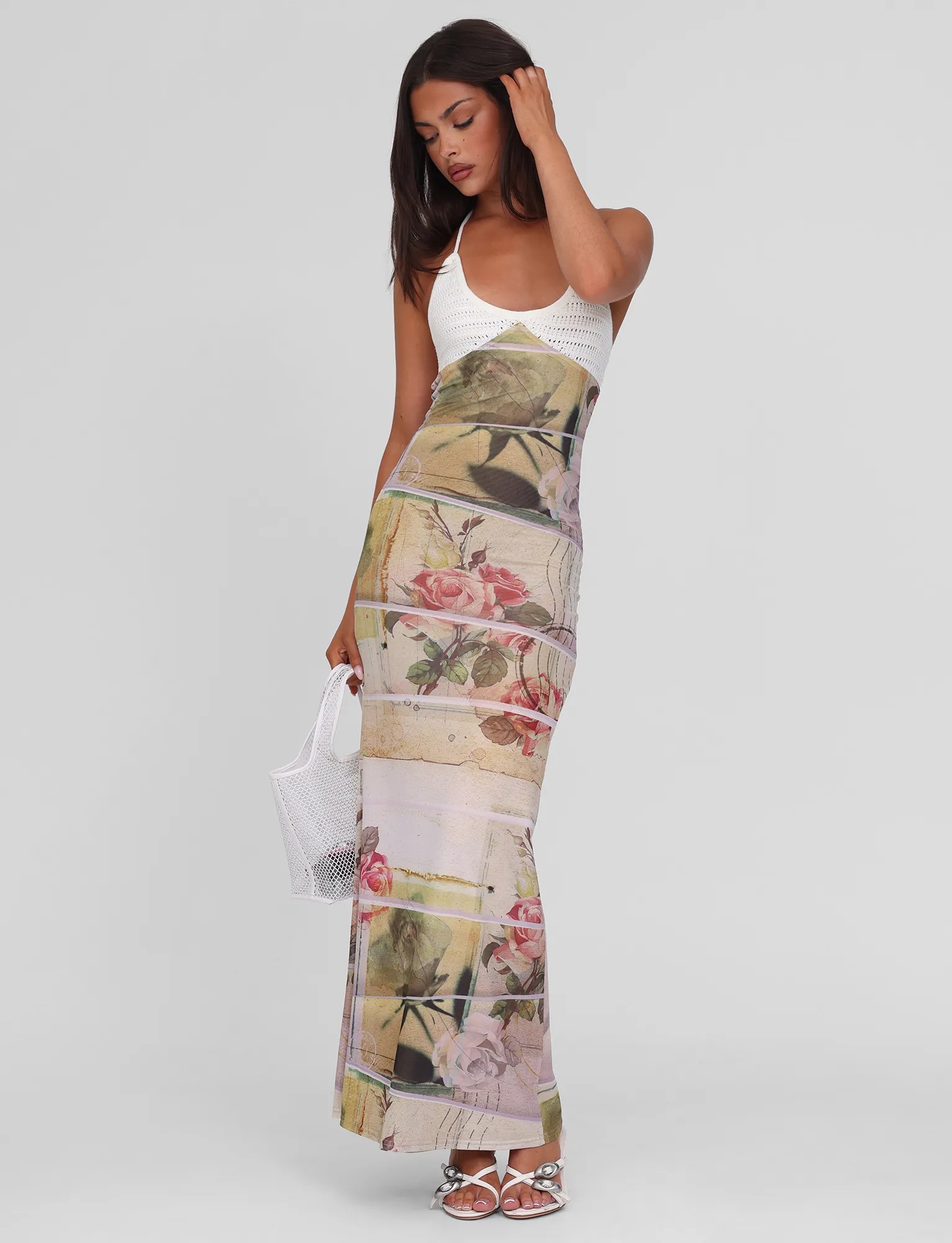 TILLEY MAXI DRESS - ROSE POSTCARD Simple Shape