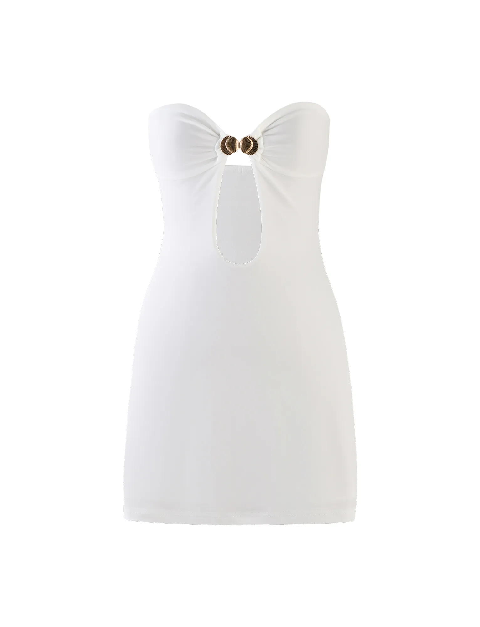 CECILY MINI DRESS - WHITE Effortless Elegance Comfy Fit Wear