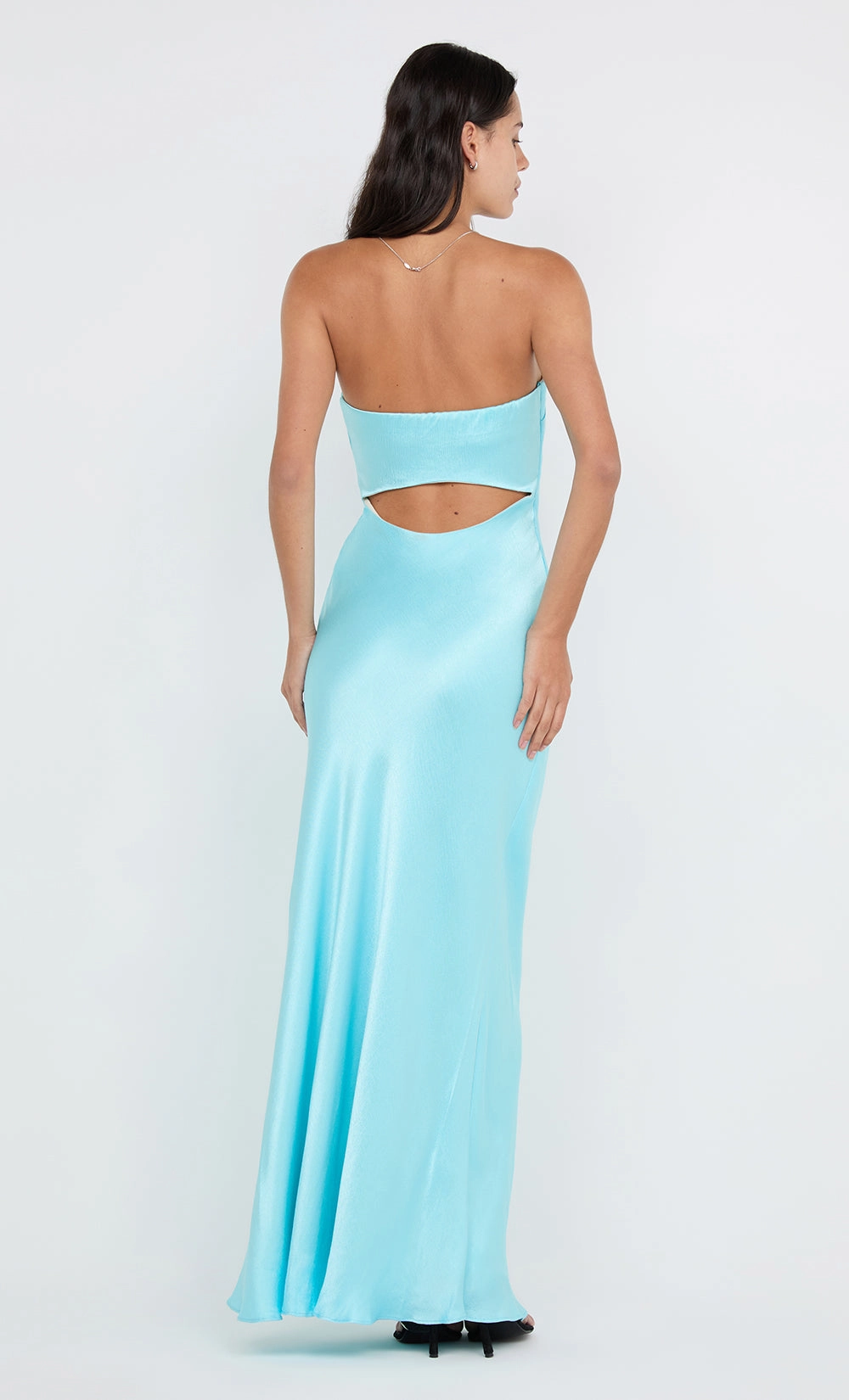Flattering Fit for All Motion Light CINDER STRAPLESS MAXI DRESS - TURQUOISE