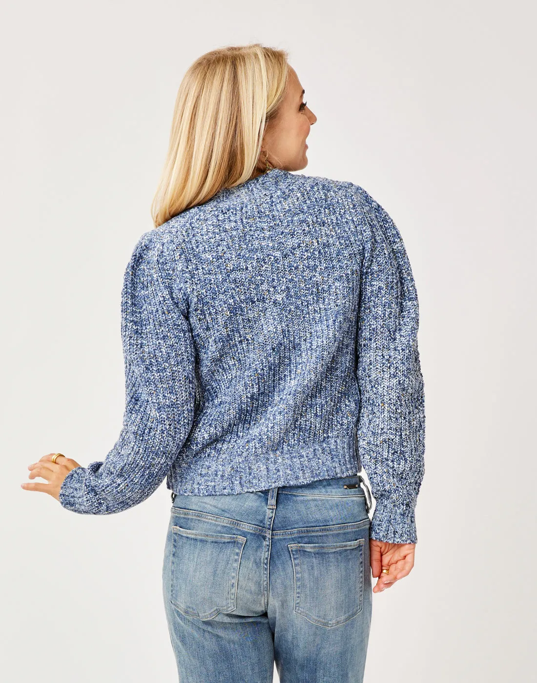 Tinsley Spacedye Sweater: Navy Multi