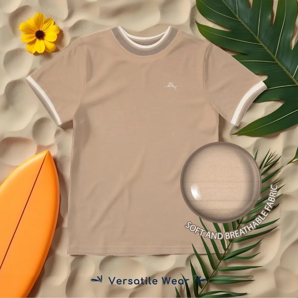 Tommy Bahama Boys Crewneck Ringer T-Shirt 3-Pack - Stylish Short Sleeve Tee Bundle for Kids, Teens and Toddlers