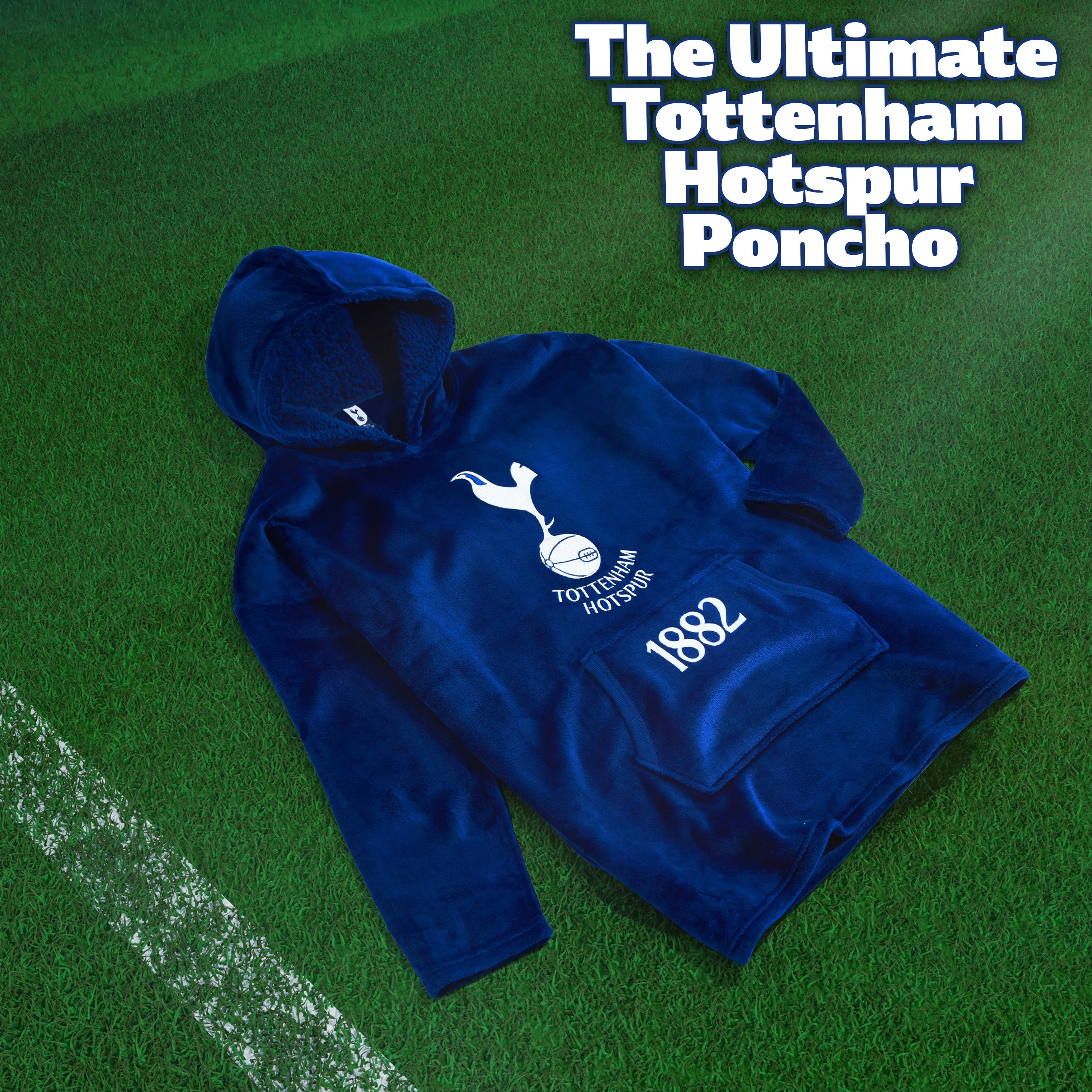 Tottenham Hotspur F.C Mens Hoodies, Fleece Oversized Hoodie Blanket, Football Gifts
