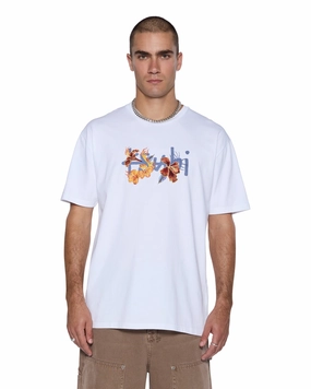 ROMEO BIGGIE SS TEE TRU WHITE RibbedNeckBanding Comfy Pieces
