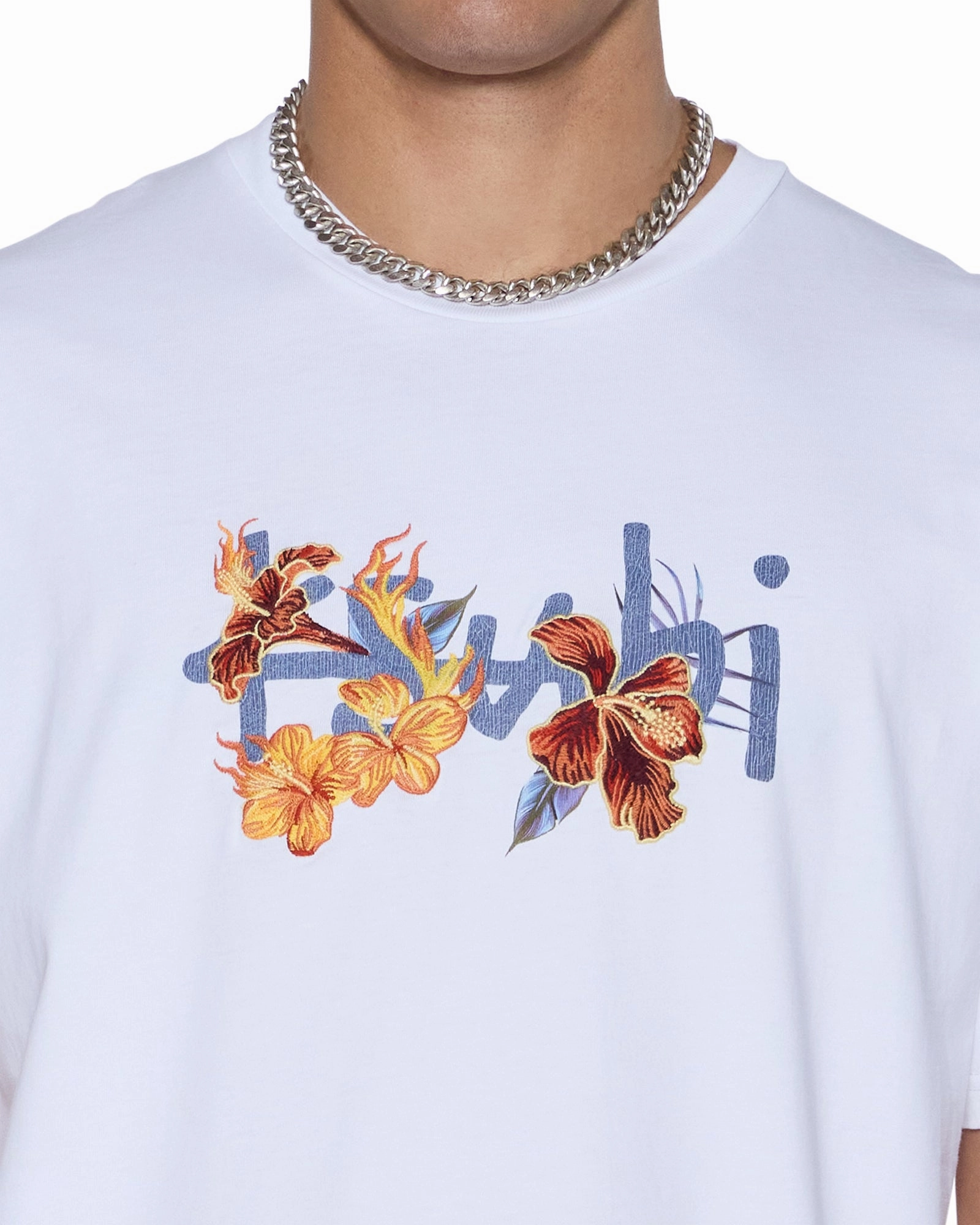 Cozy Wear Design V neck elegance ROMEO BIGGIE SS TEE TRU WHITE