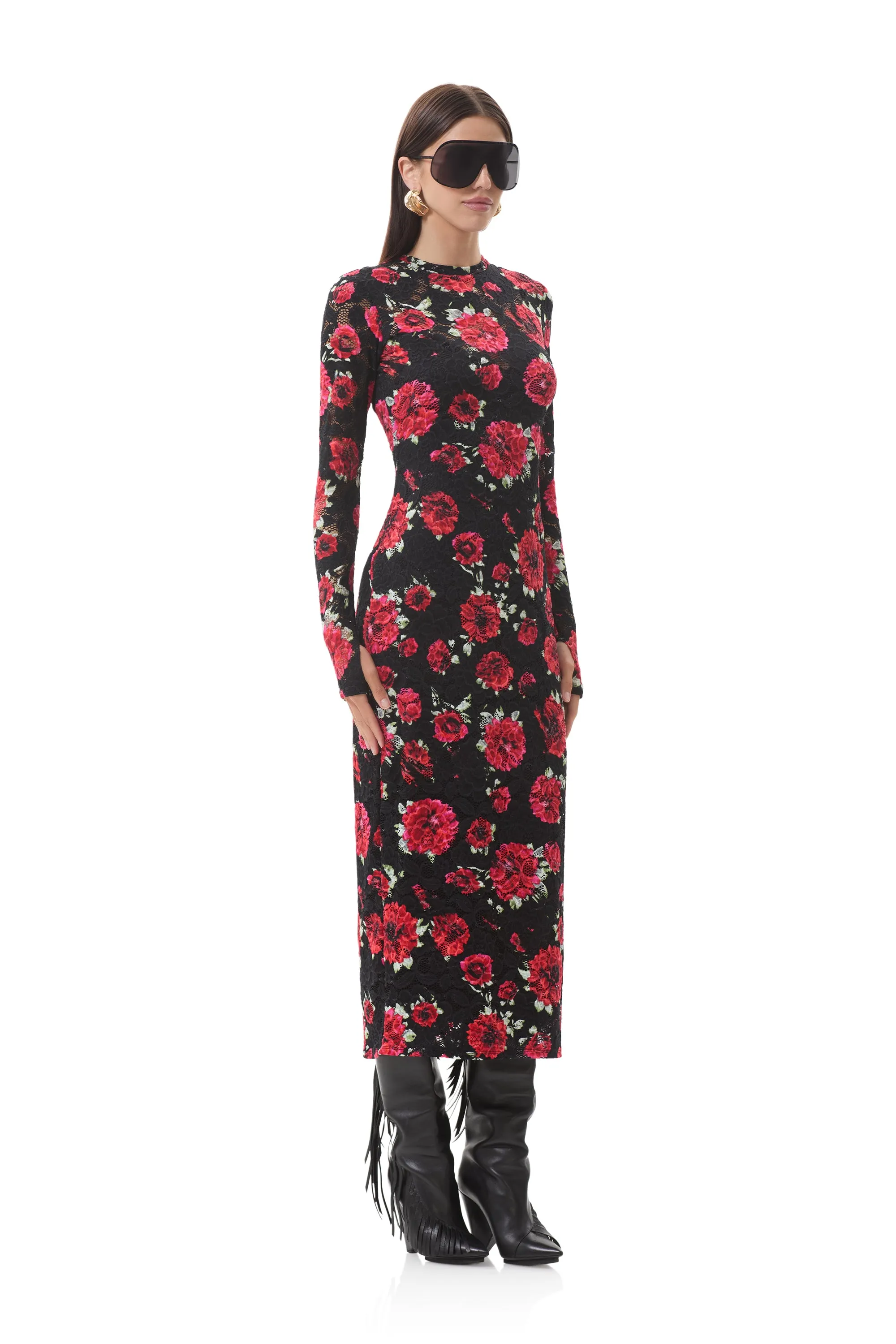 Ashland Crochet Lace Dress - Painted Roses Work Pairing