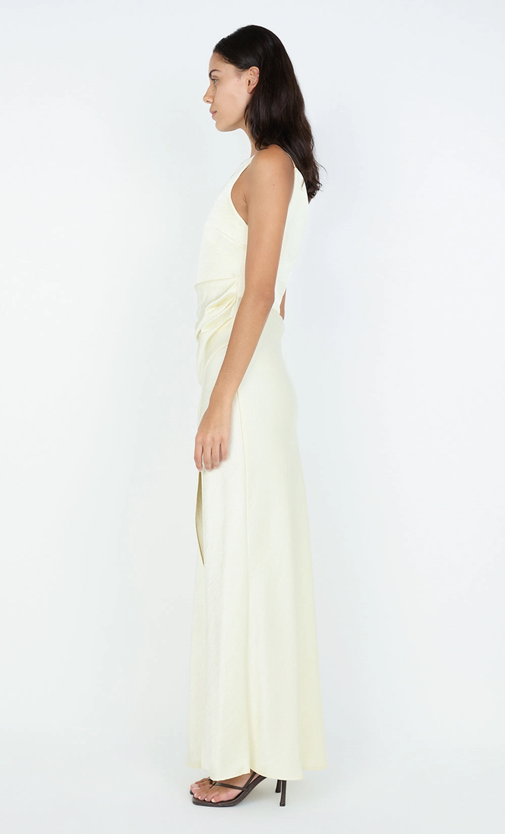 Cozy Fit Office Shape THE DREAMER MAXI DRESS - ICE YELLOW