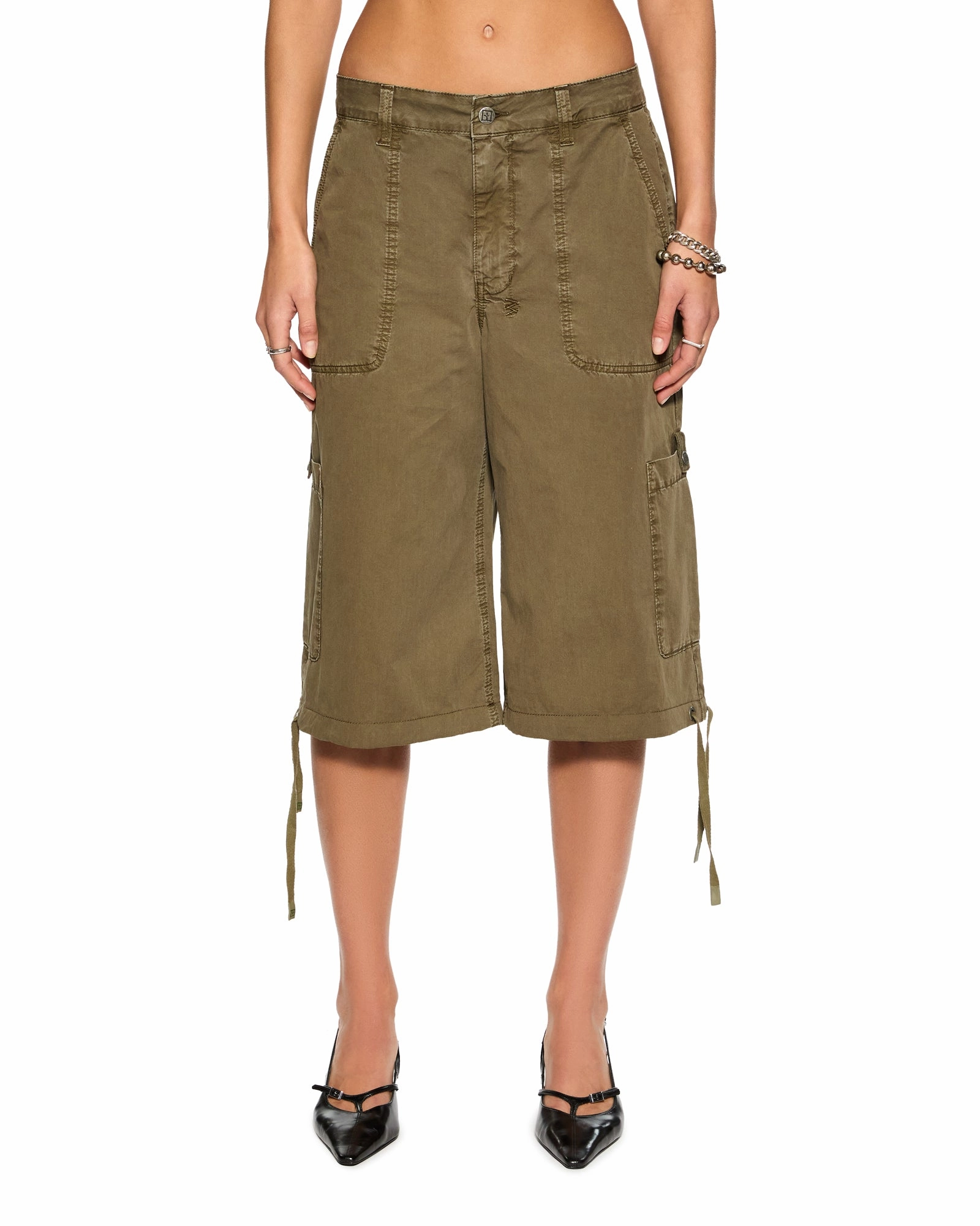 BAGGY CARGO KHAKI Premium Stretch Secure Closures