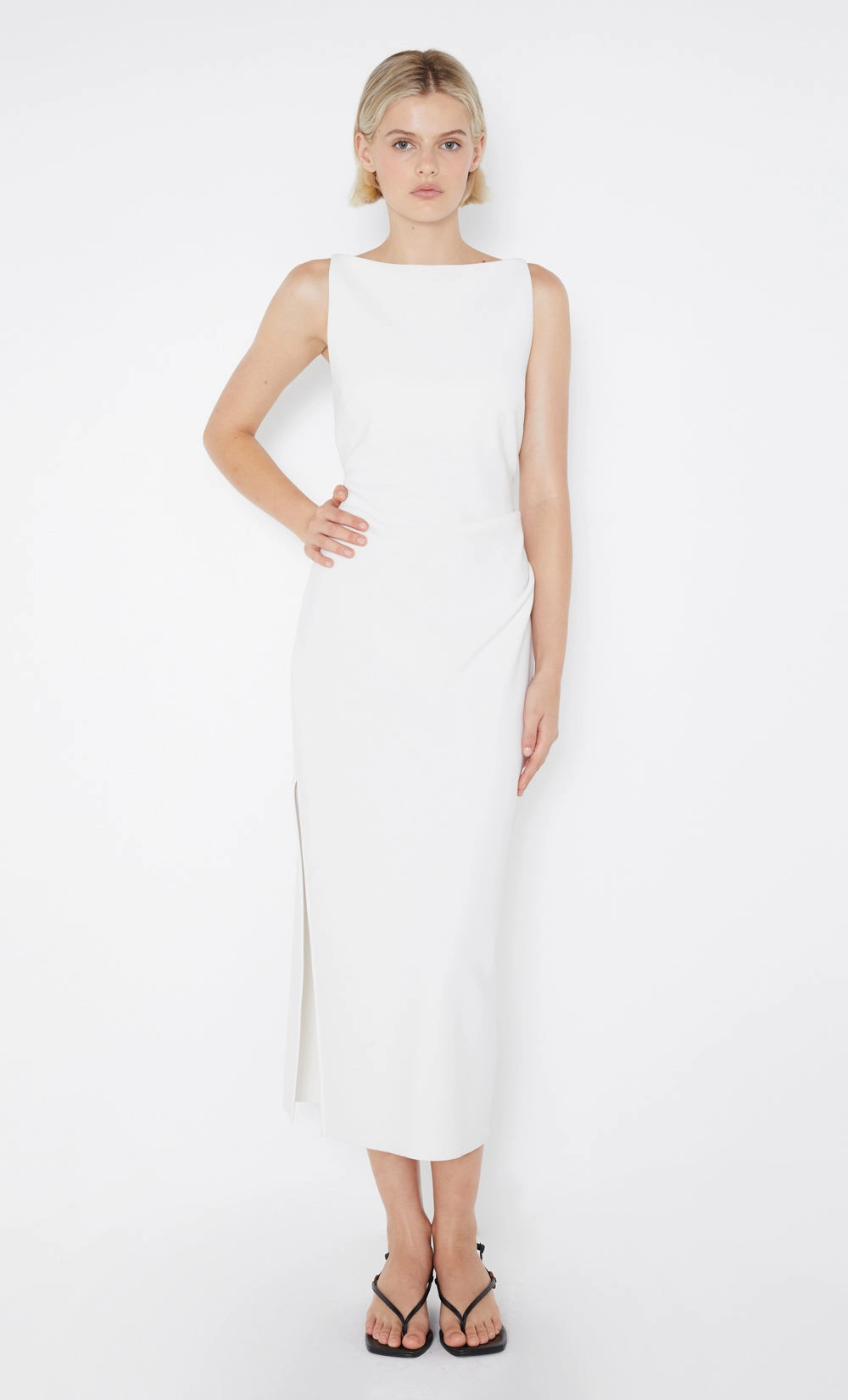 BE MINE TUCK DRESS - IVORY Youth Charm Flattering Design Wear