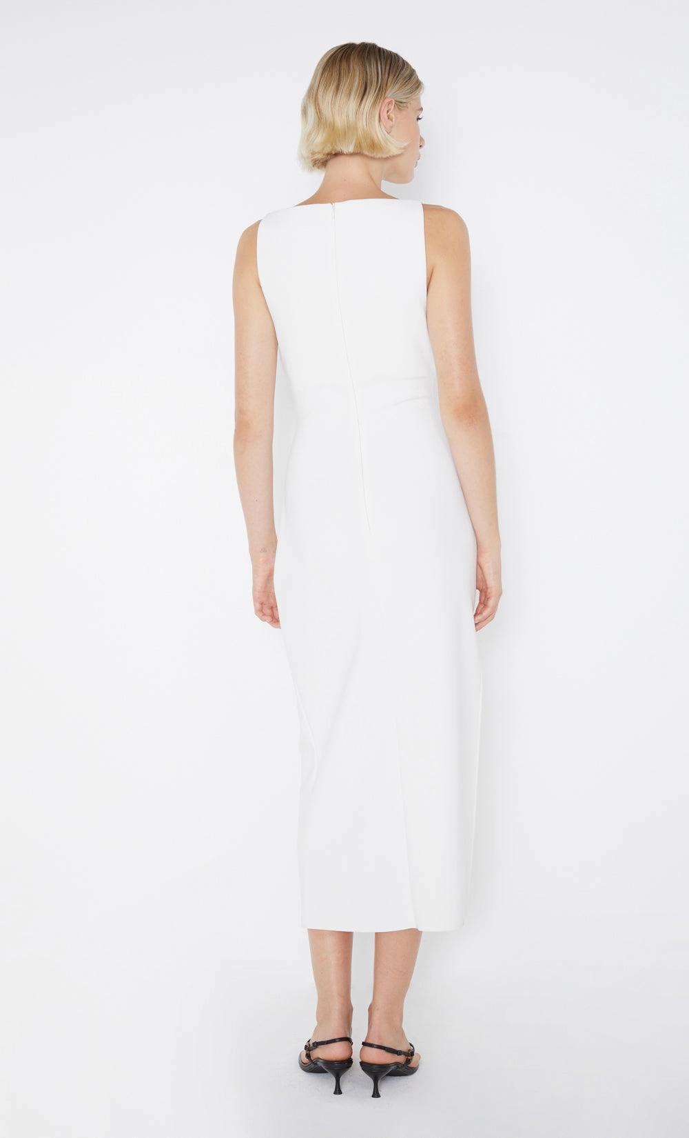 Joy Glow Layered Fabric BE MINE TUCK DRESS - IVORY