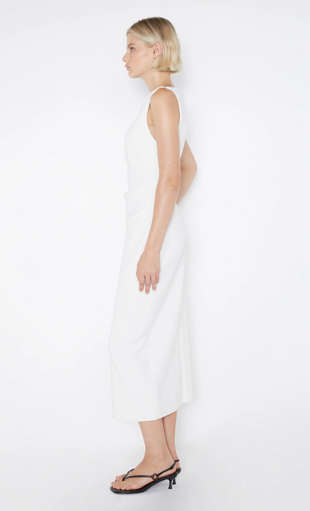 garden wedding Stain-Guard-Finish BE MINE TUCK DRESS - IVORY