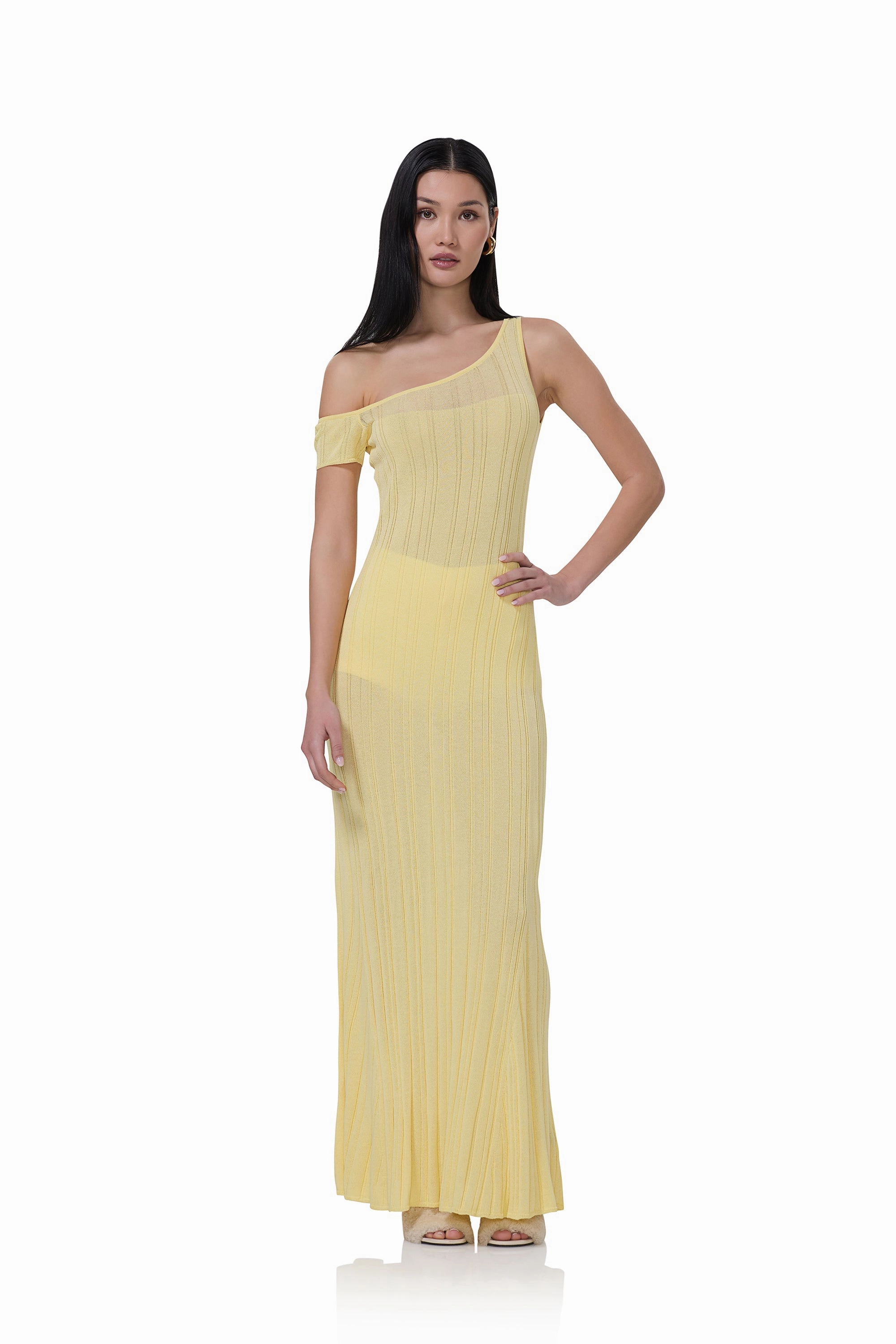 Light material Hoda Dress - Buttercup