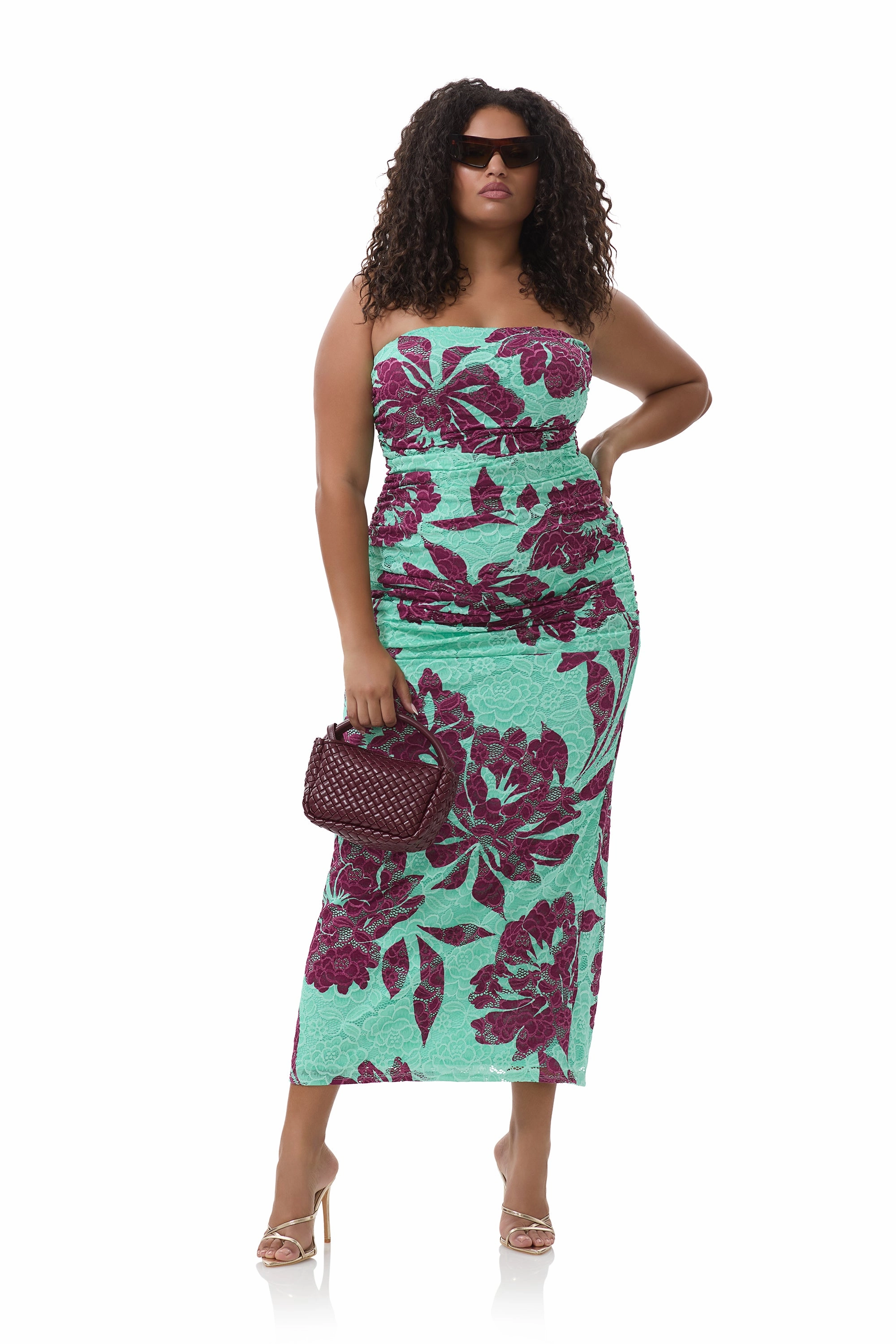 Gentle Glow Trend Detail Marlo Dress - Aqua Tropical