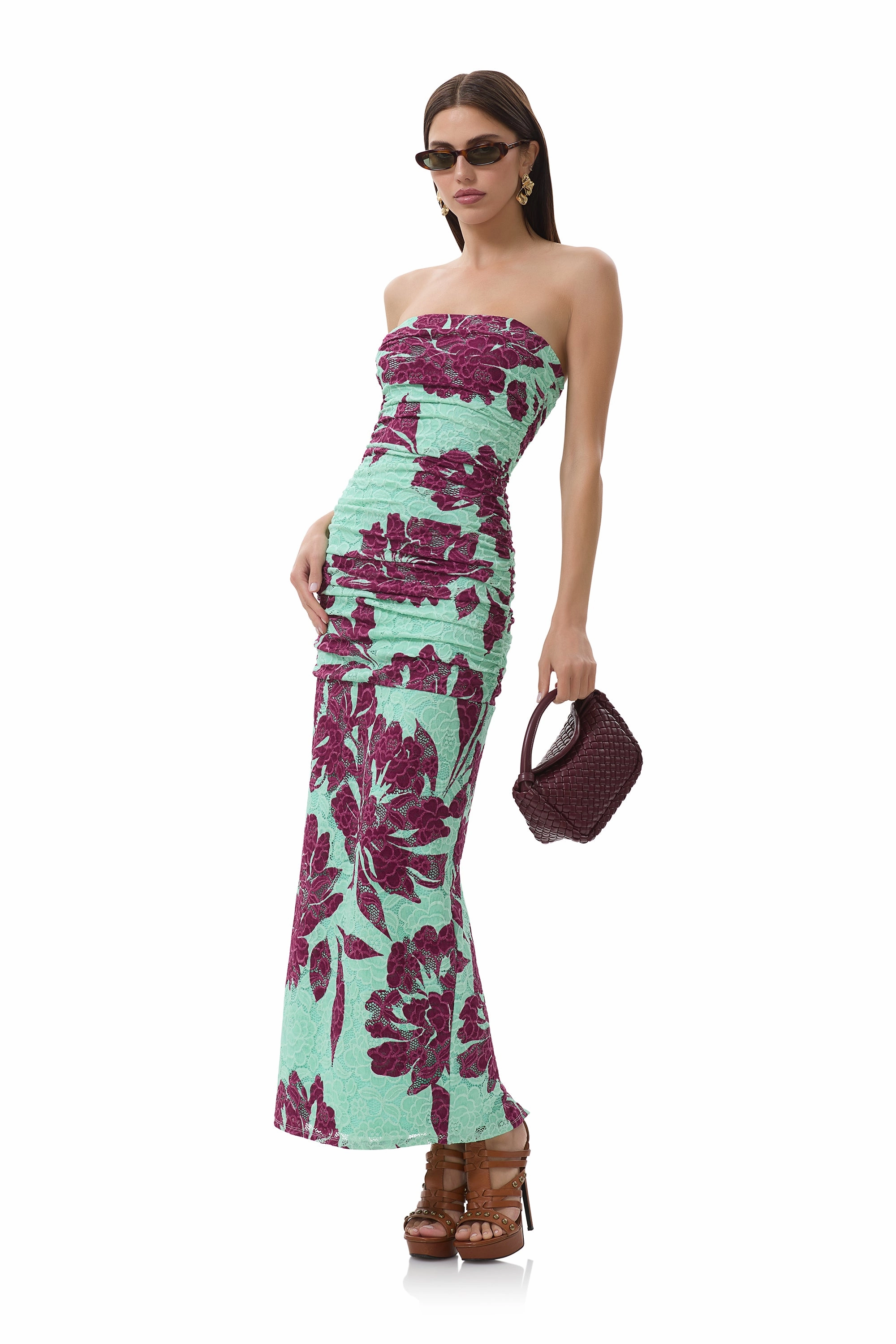 Marlo Dress - Aqua Tropical Trend Smart Gentle Fit