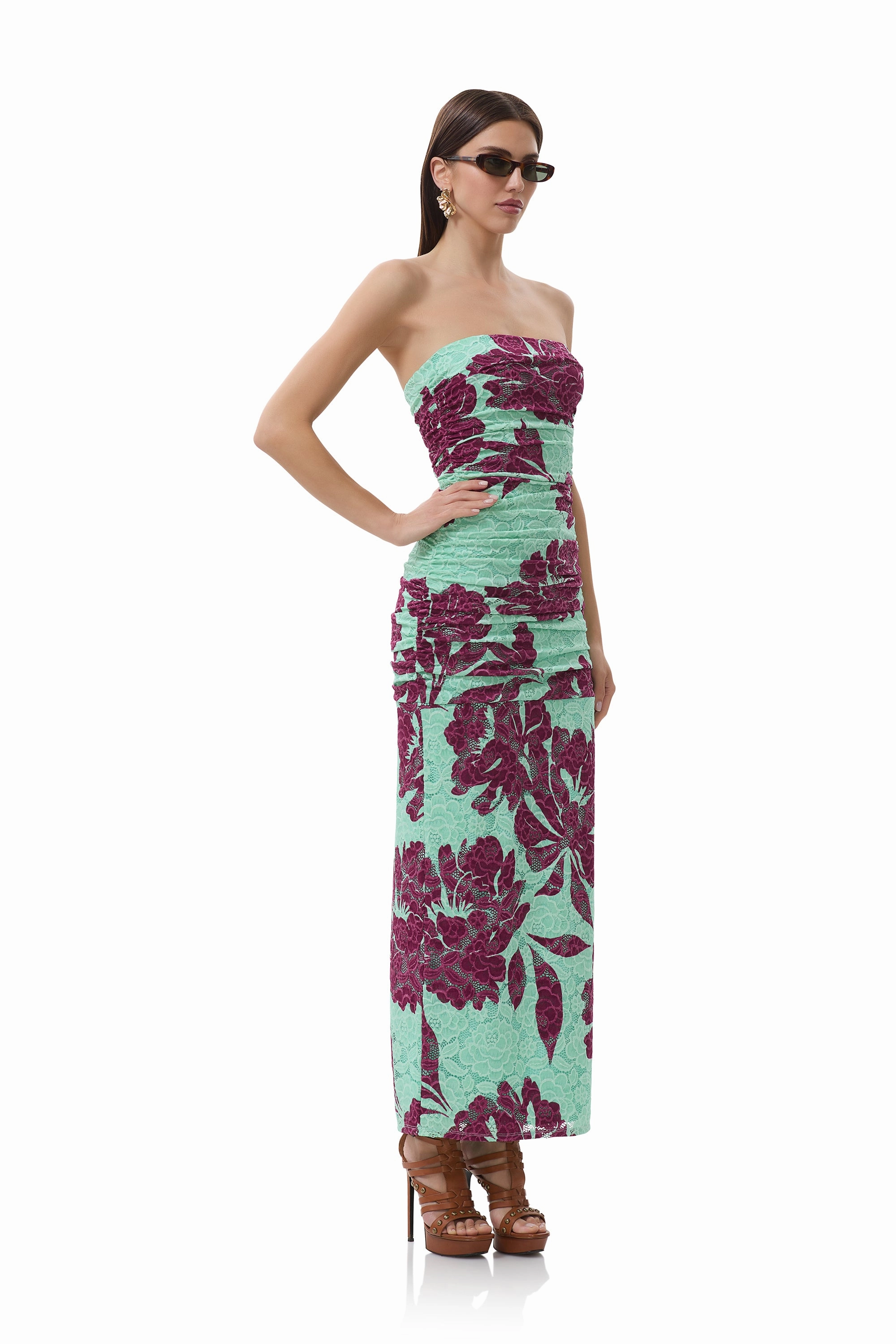 Artistic Edge Marlo Dress - Aqua Tropical