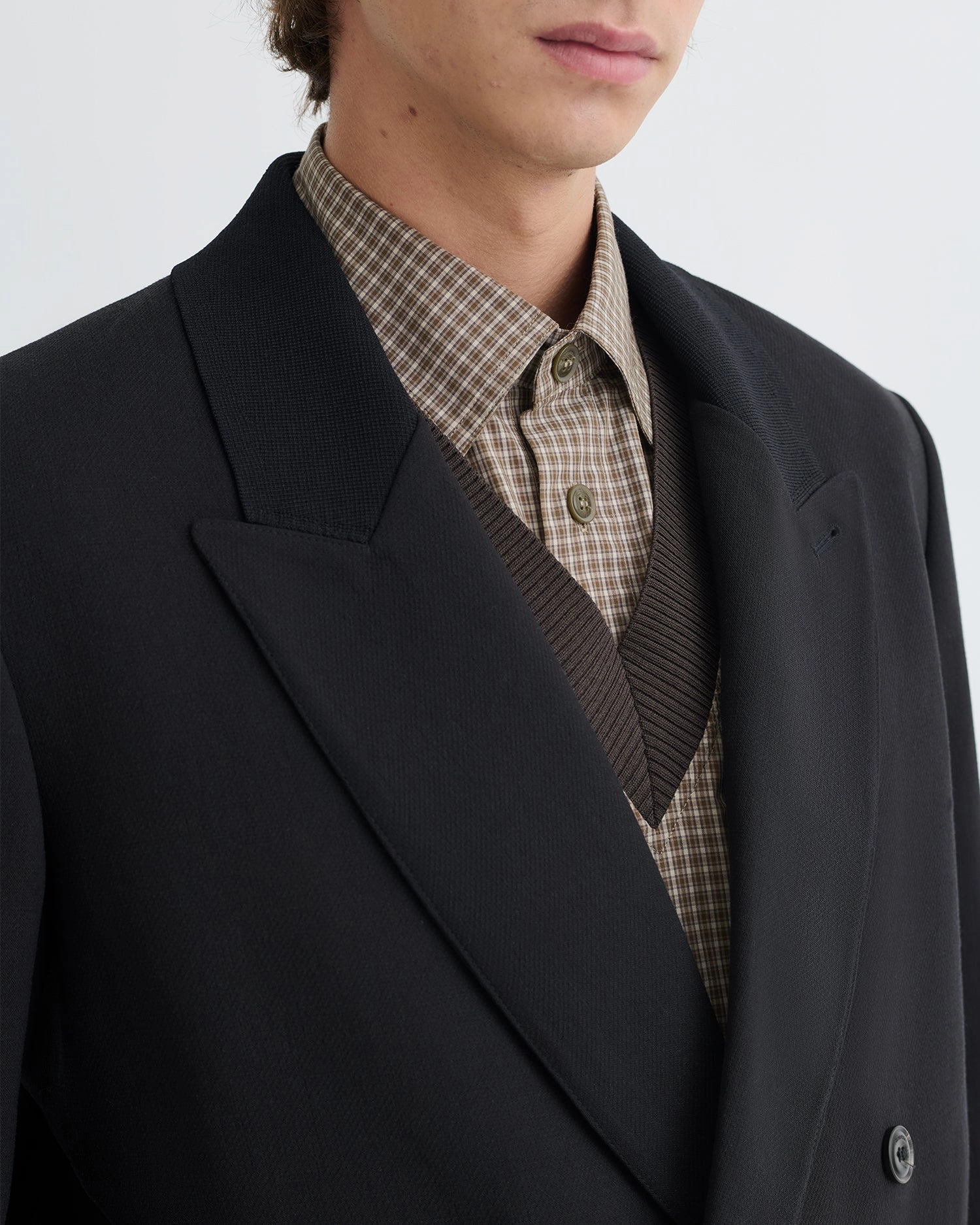 Anselm - Double-Breasted Crepe Twill Blazer - Black Unisex kids' clothing Everyday