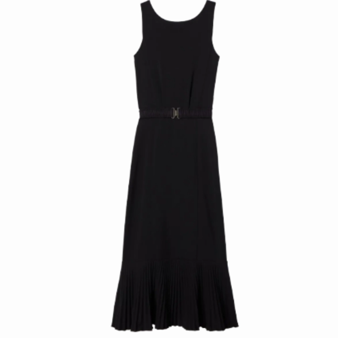 Soft Air Kind Glow Sleeveless Dress Pleated Hem